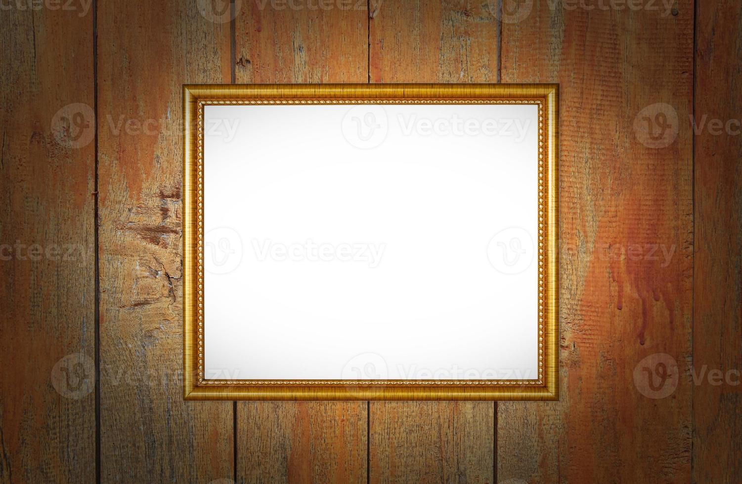 photo frame on Wood Texture Background