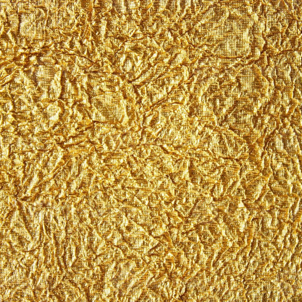Shiny gold texture crumpled background photo