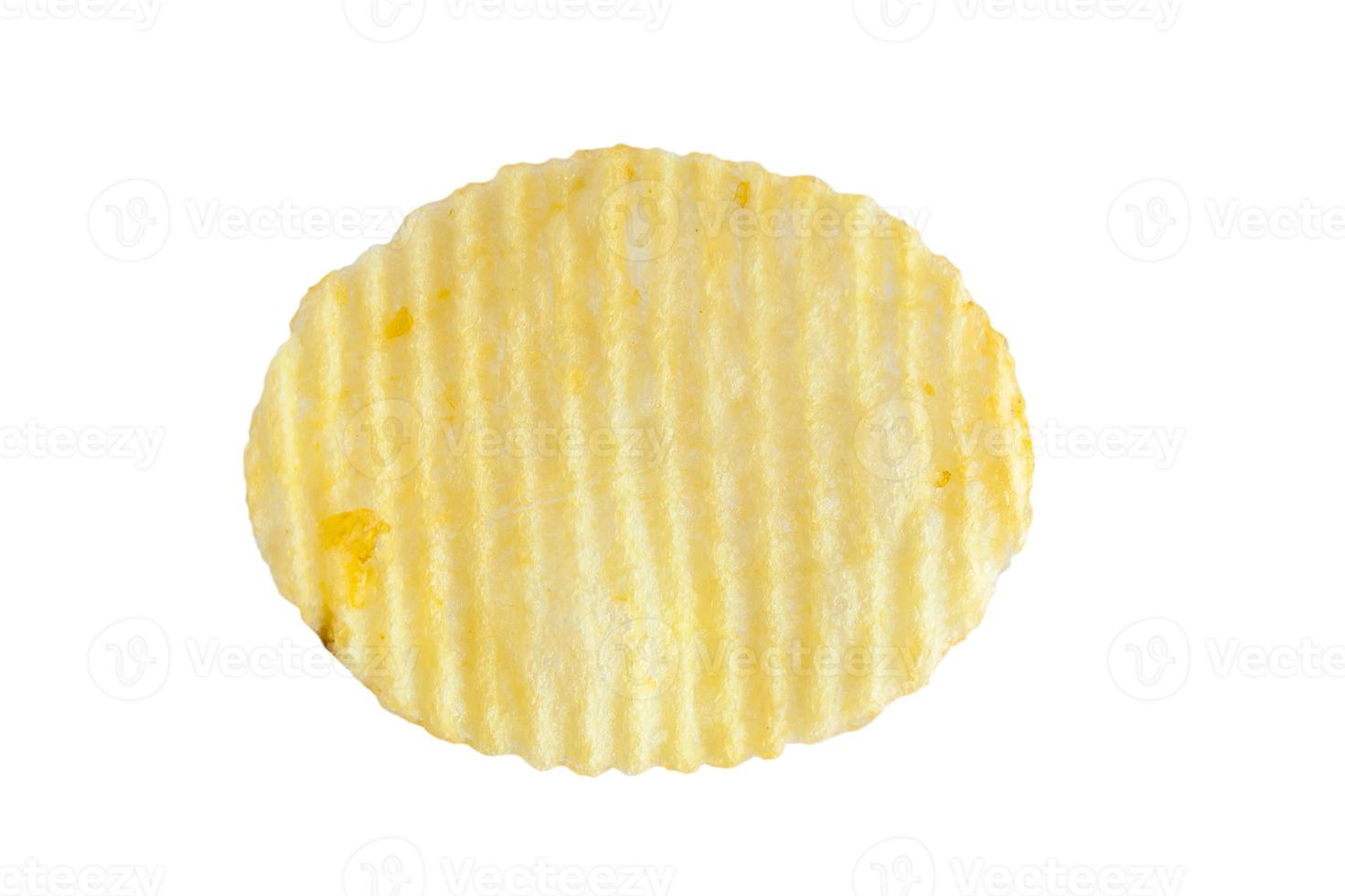 potato chip isolated on white background photo