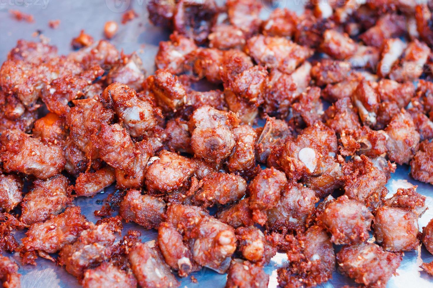 fried pork background photo