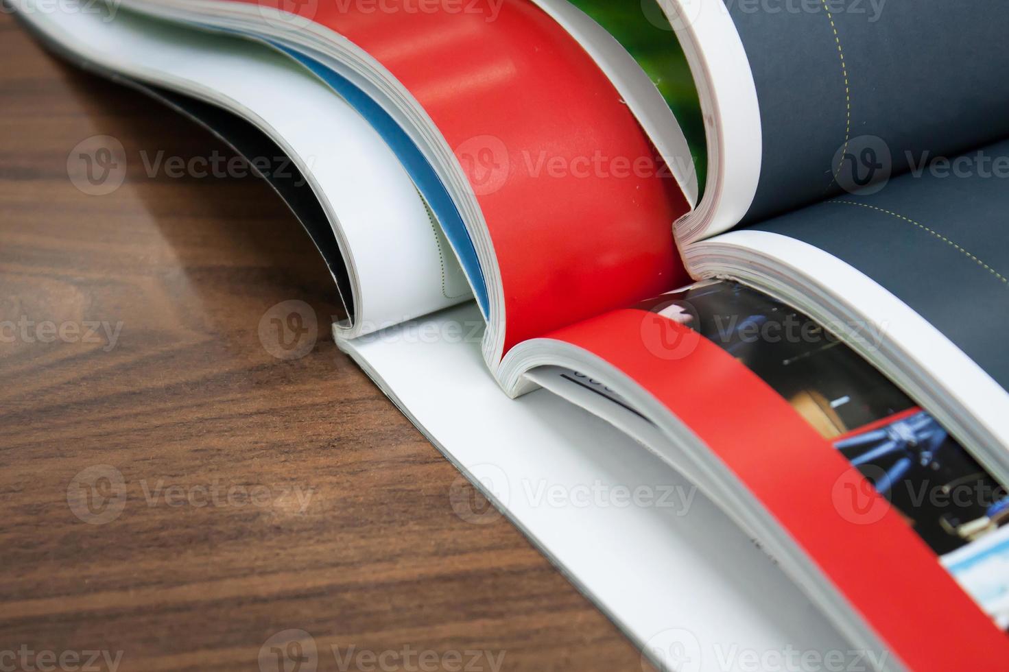Stack of magazines photo