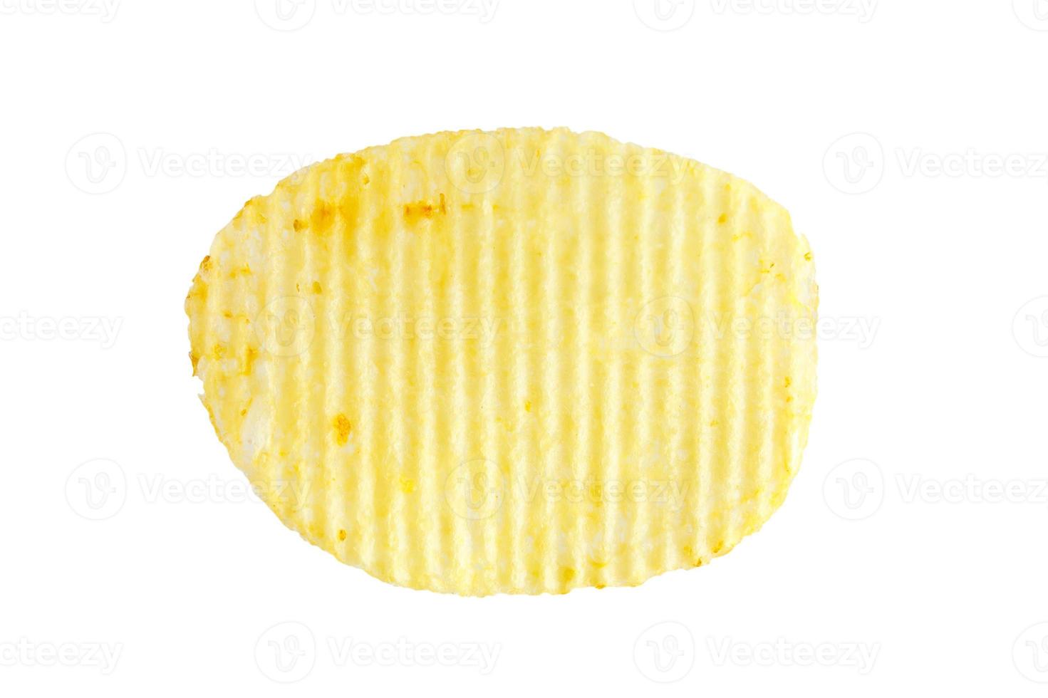 potato chip isolated on white background photo