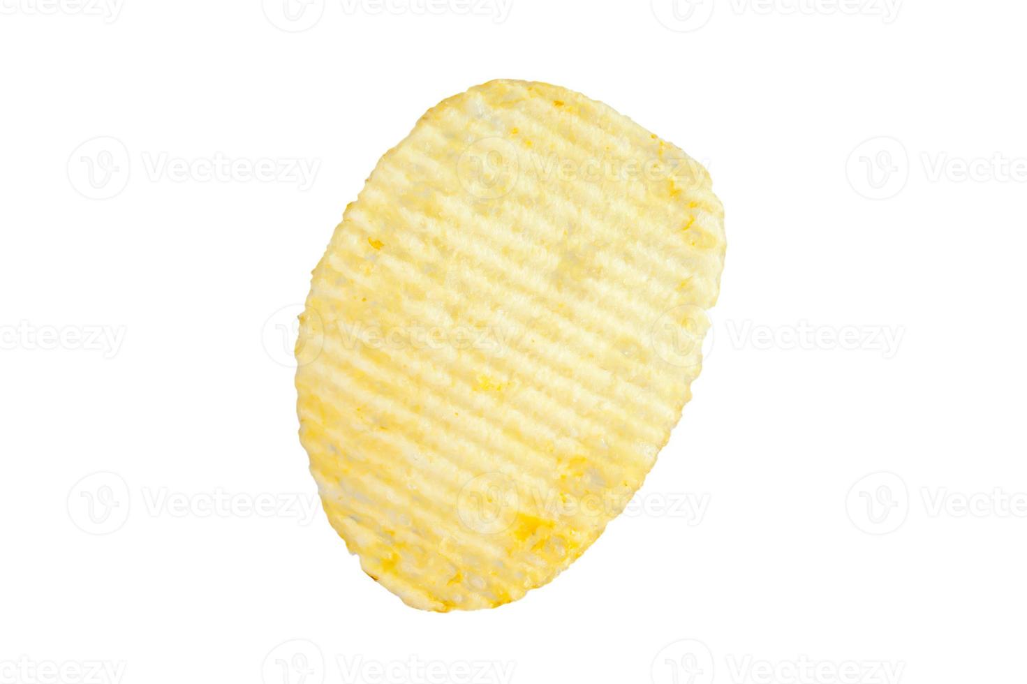 potato chip isolated on white background photo