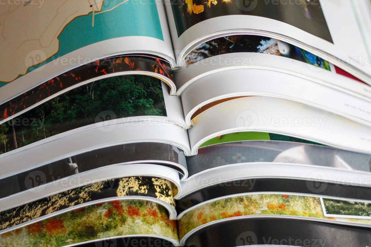 Stack of magazines photo