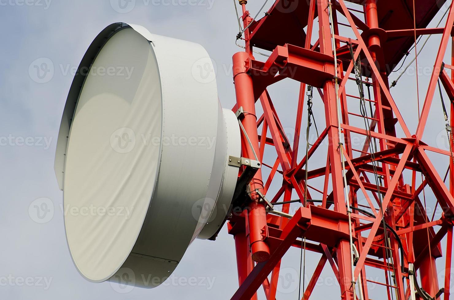 Closeup view at tommunication antena photo