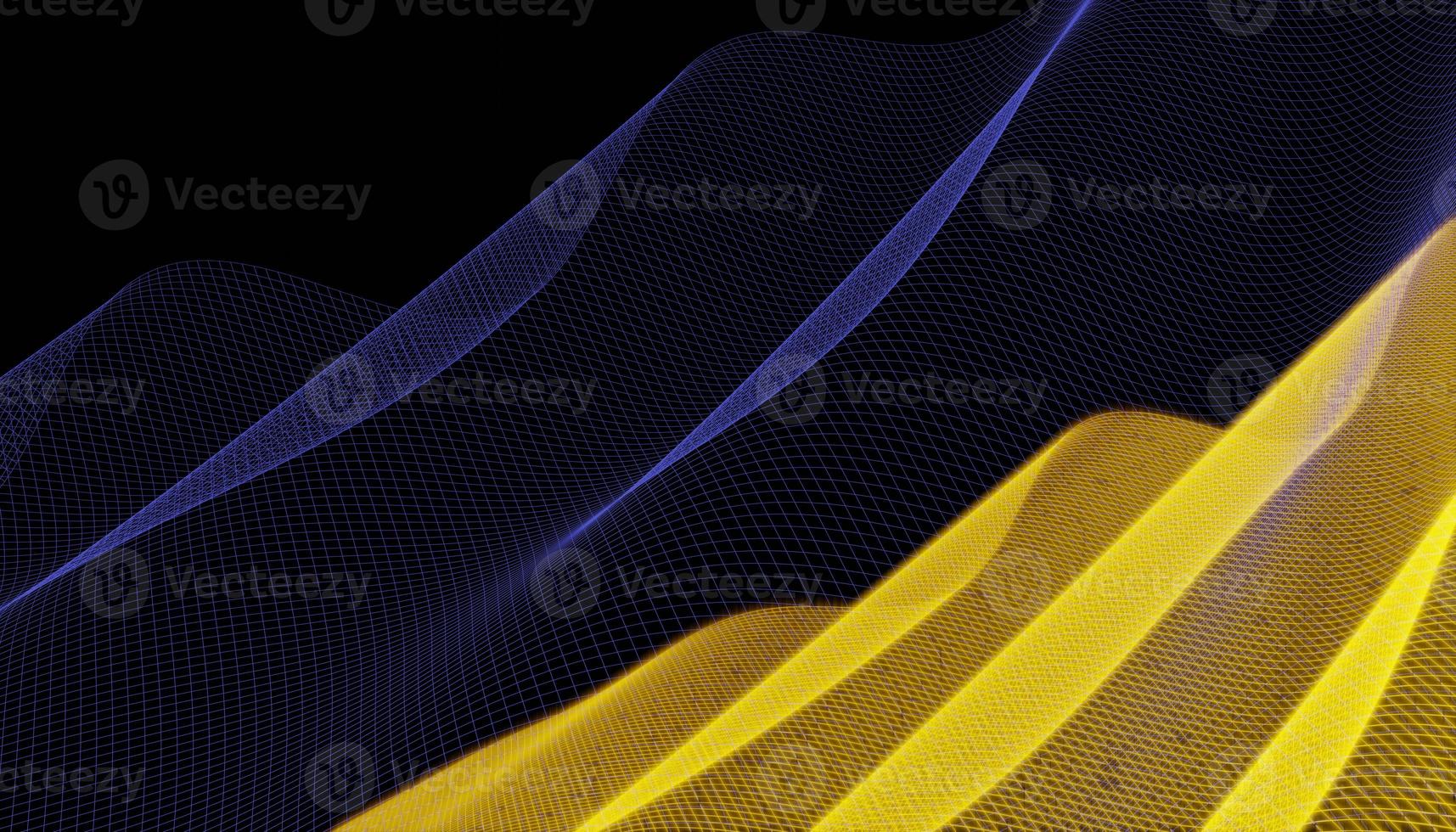 Abstract 3d mesh wave background. Futuristic technology style. Elegant background for business presentations. photo