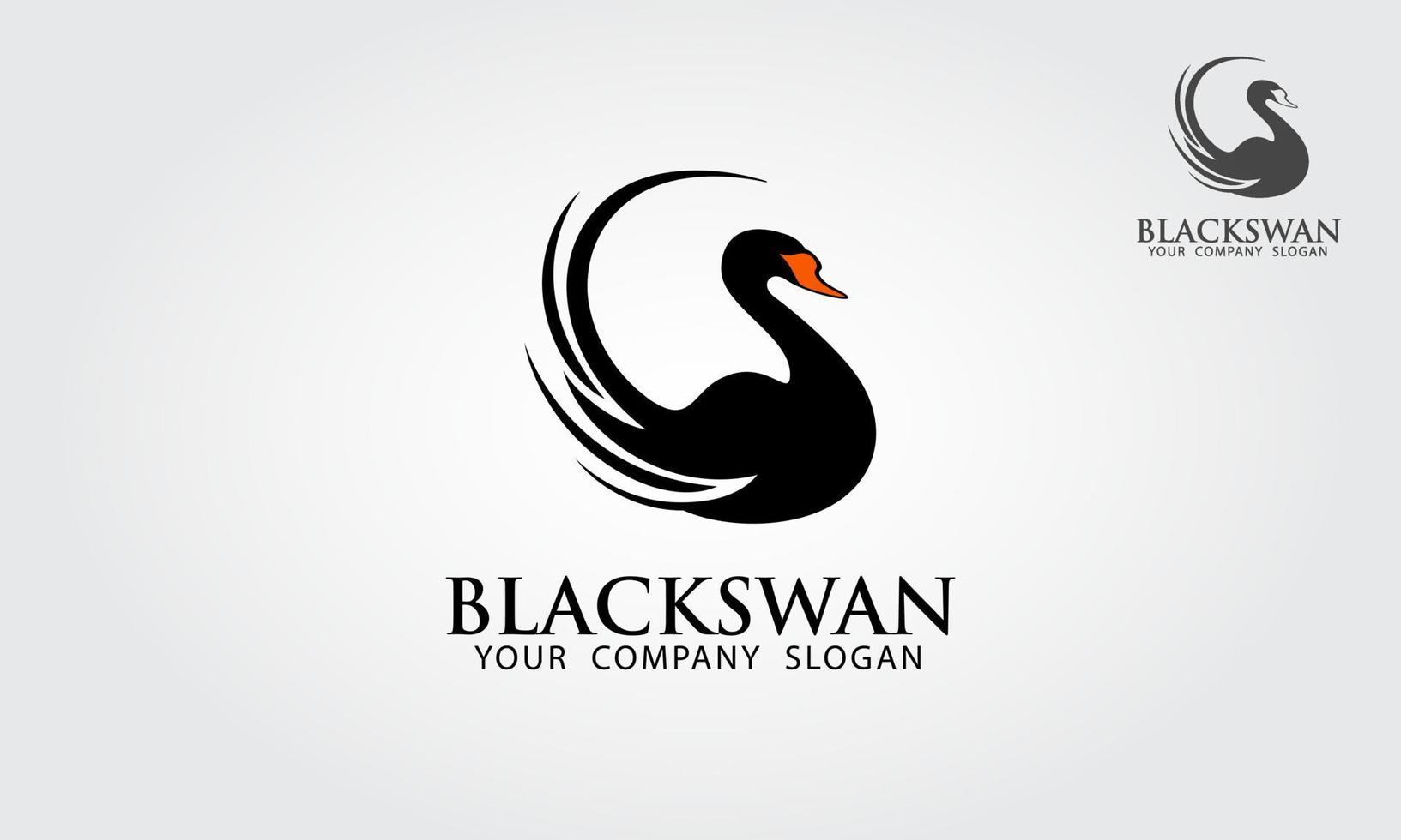 Vector Minimalistic Swan Logo. Beautiful Black Swan Tattoo Royalty Free  SVG, Cliparts, Vectors, and Stock Illustration. Image 53072320.