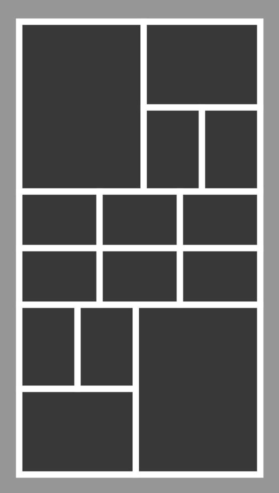 blank collage frame photo part or picture. blank photo frame mockup. Vector photo frame mockup. photo frame collage background picture. Vector illustration. picture collage. picture collage.