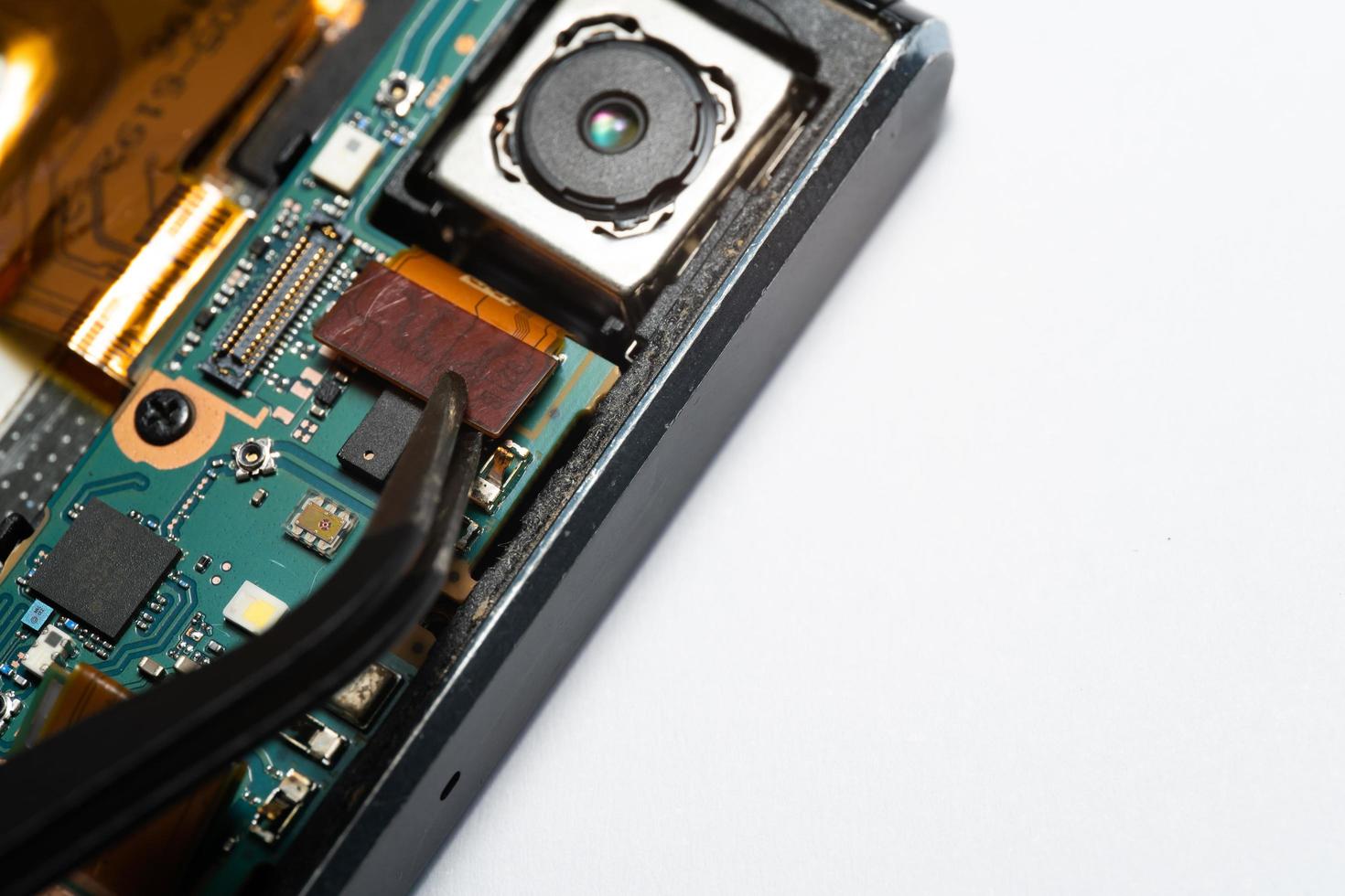 camera modules being used in mobile phones. development of mobile cameras. Digital camera lens part. sensor and technology smartphone new high resolution cameras. Mobile phone camera module photo