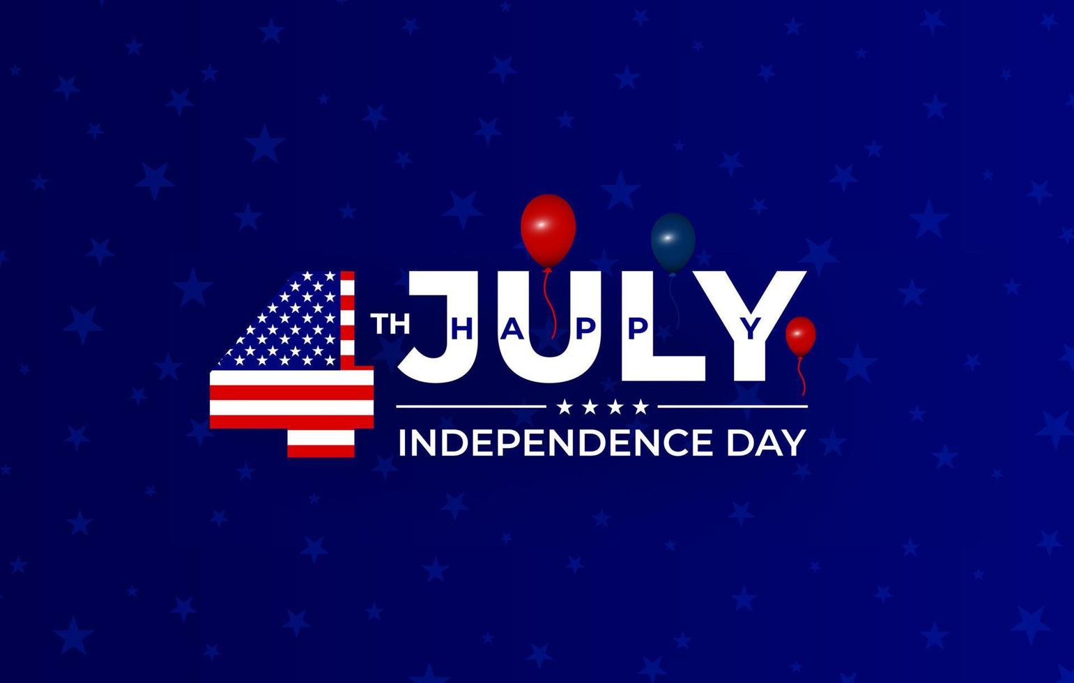 USA Independence Day background with elements of the American flag. 4th of July. USA independence day celebration background. vector