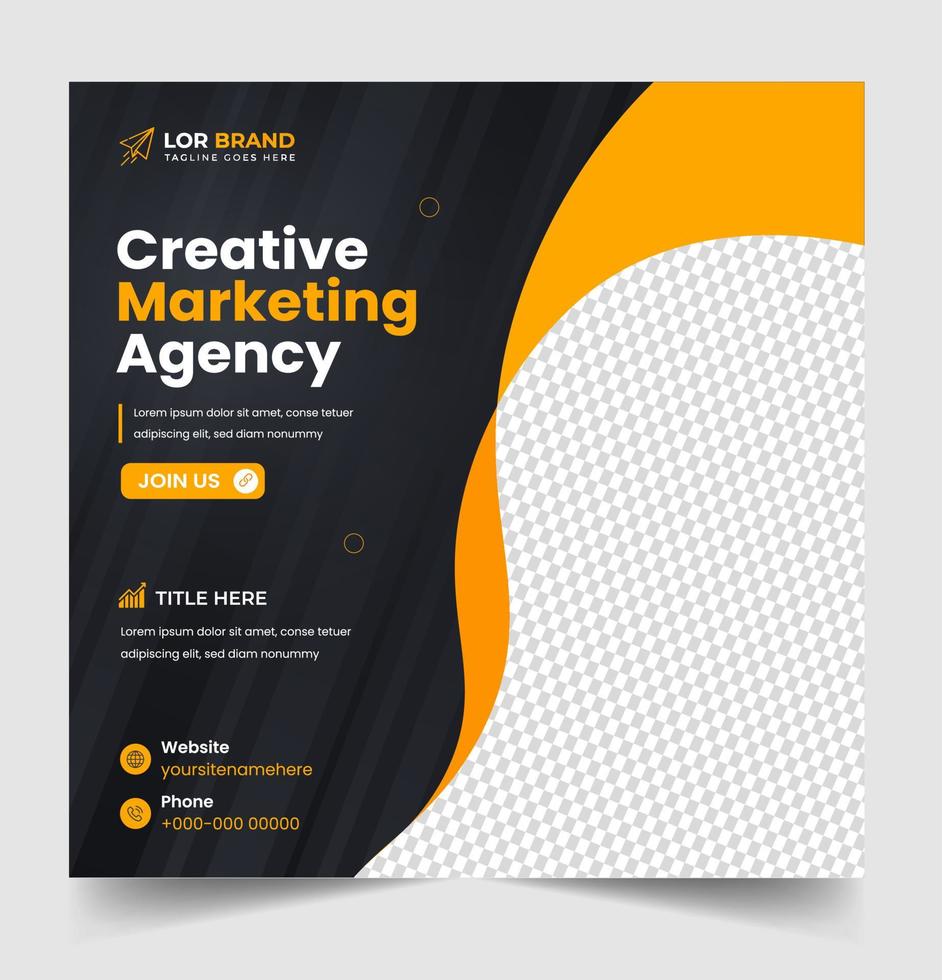 digital marketing post banner, digital marketing social media post banner. business marketing post banner. digital marketing banner. vector
