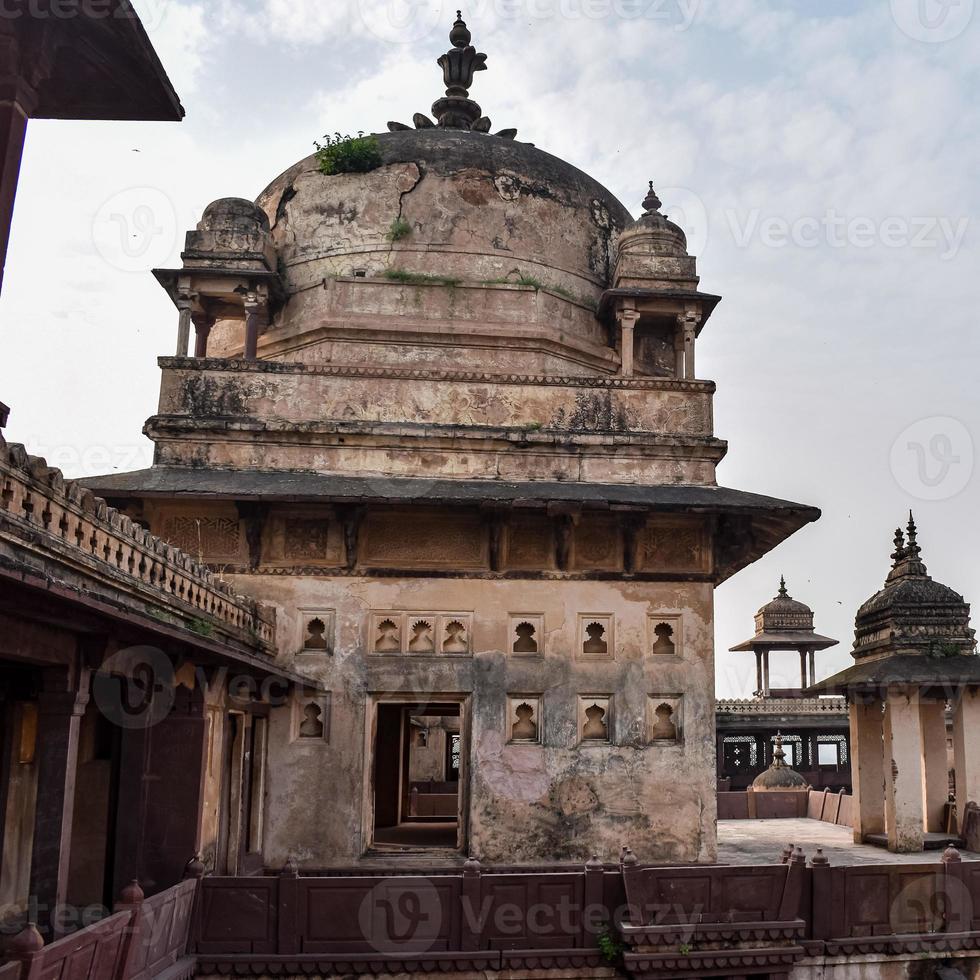Jahangir Mahal Orchha Fort in Orchha, Madhya Pradesh, India, Jahangir Mahal or Orchha Palace is citadel and garrison located in Orchha. Madhya Pradesh. India, Indian Archaeological Sites photo