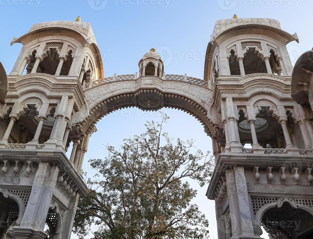 ISKON Temple Vrindavan, India, Sri Krishna Balaram Mandir is a Gaudiya Vaishnava temple in the holy city of Vrindavan in Uttar Pradesh state of India photo