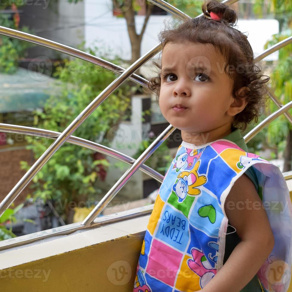 Cute little boy Shivaay at home balcony during summer time, Sweet ...