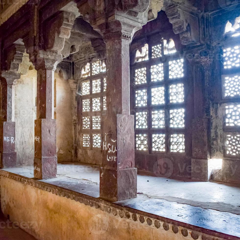 Jahangir Mahal Orchha Fort in Orchha, Madhya Pradesh, India, Jahangir Mahal or Orchha Palace is citadel and garrison located in Orchha. Madhya Pradesh. India, Indian Archaeological Sites photo