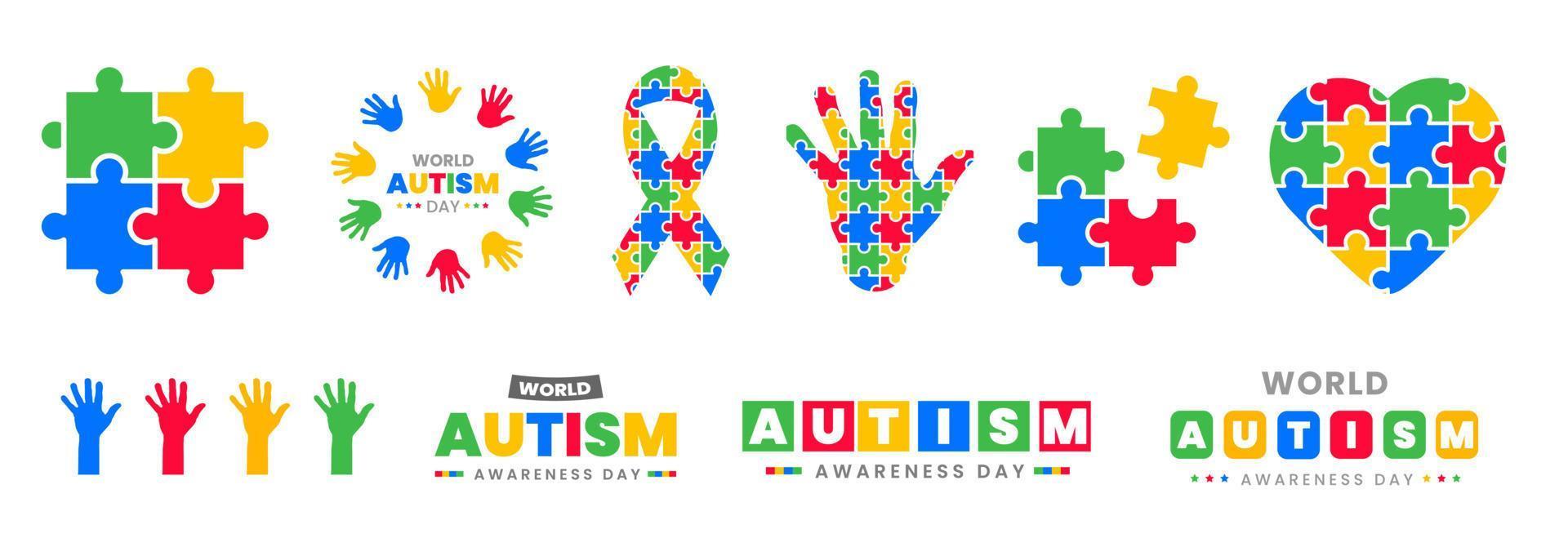 antecedentes del día mundial del autismo. 2 de abril fondo del día mundial de concientización sobre el autismo 2022. diseño de fondo del día mundial del autismo vector