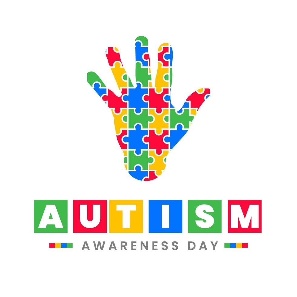 world autism day background. 2 April world autism awareness day background 2022.  world autism day background design vector