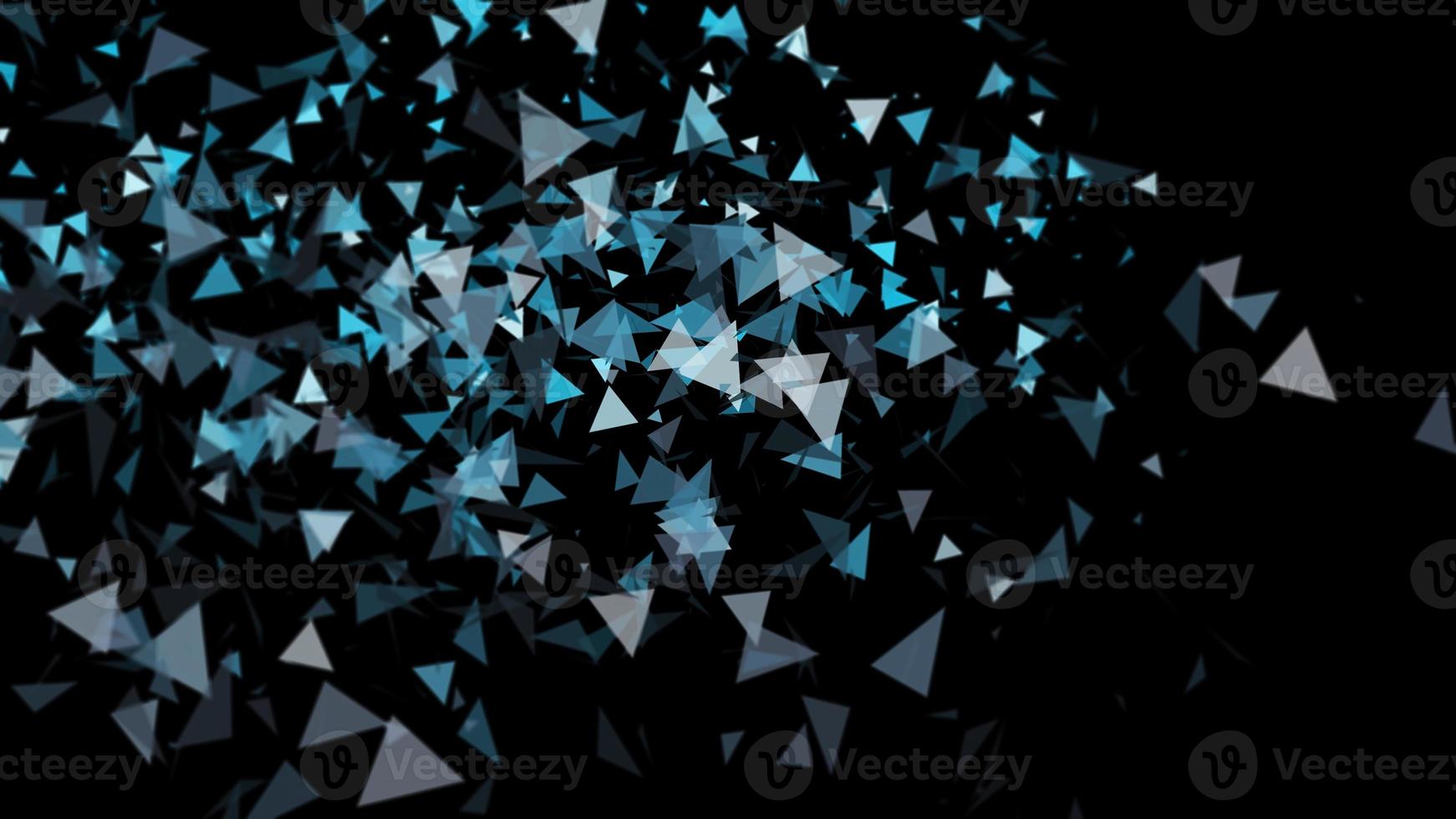 3D render triangular Abstract background for technology or science photo
