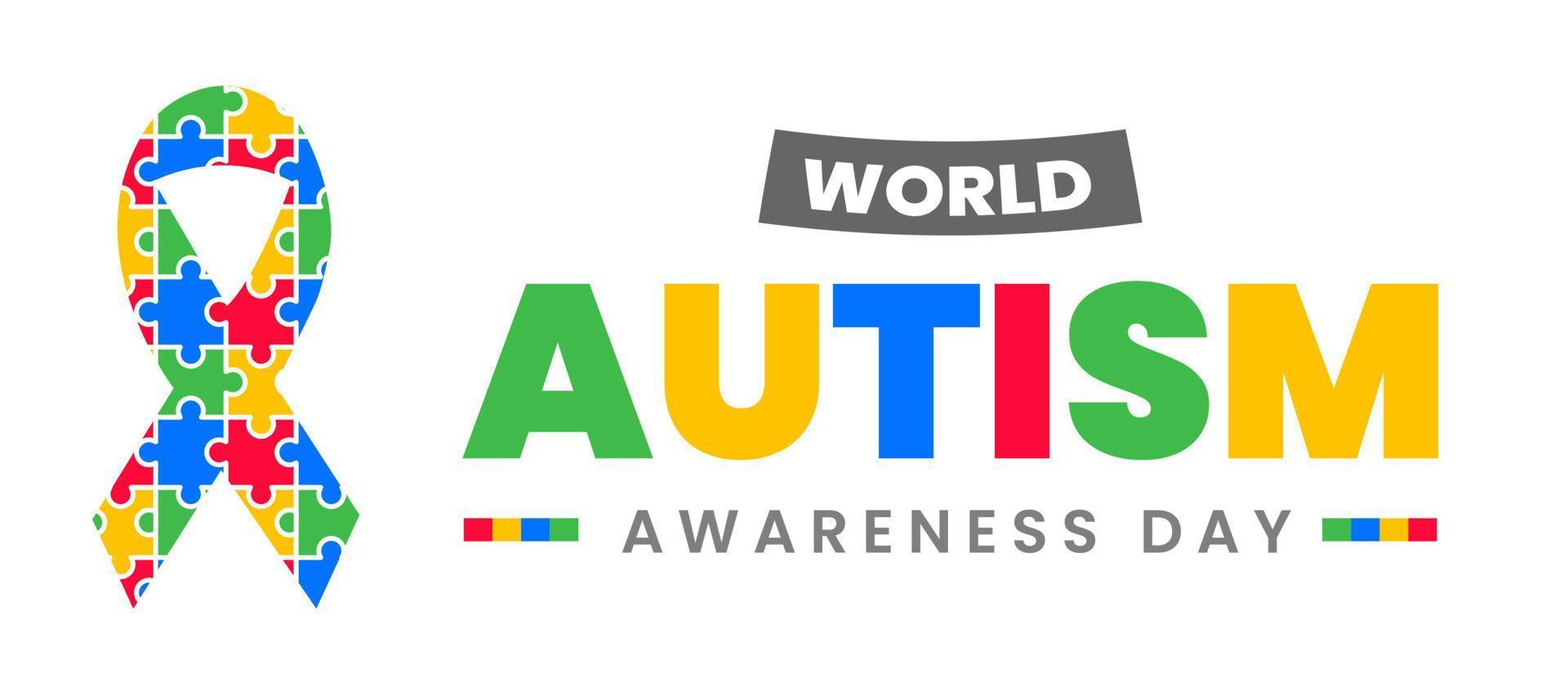world autism day background. 2 April world autism awareness day background 2022.  world autism day background design vector