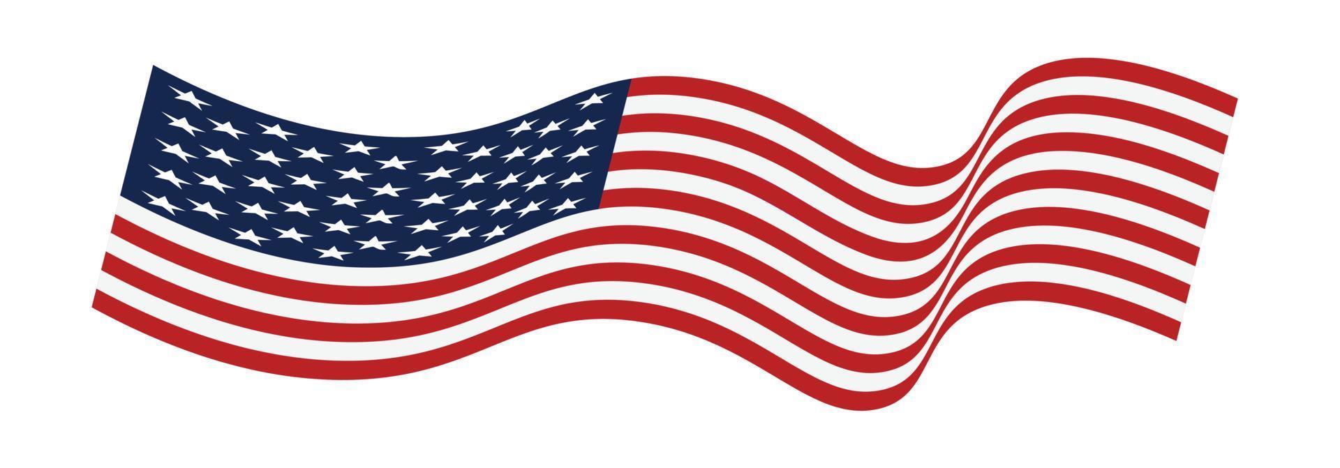 USA flag vector illustration. eps 10 vector