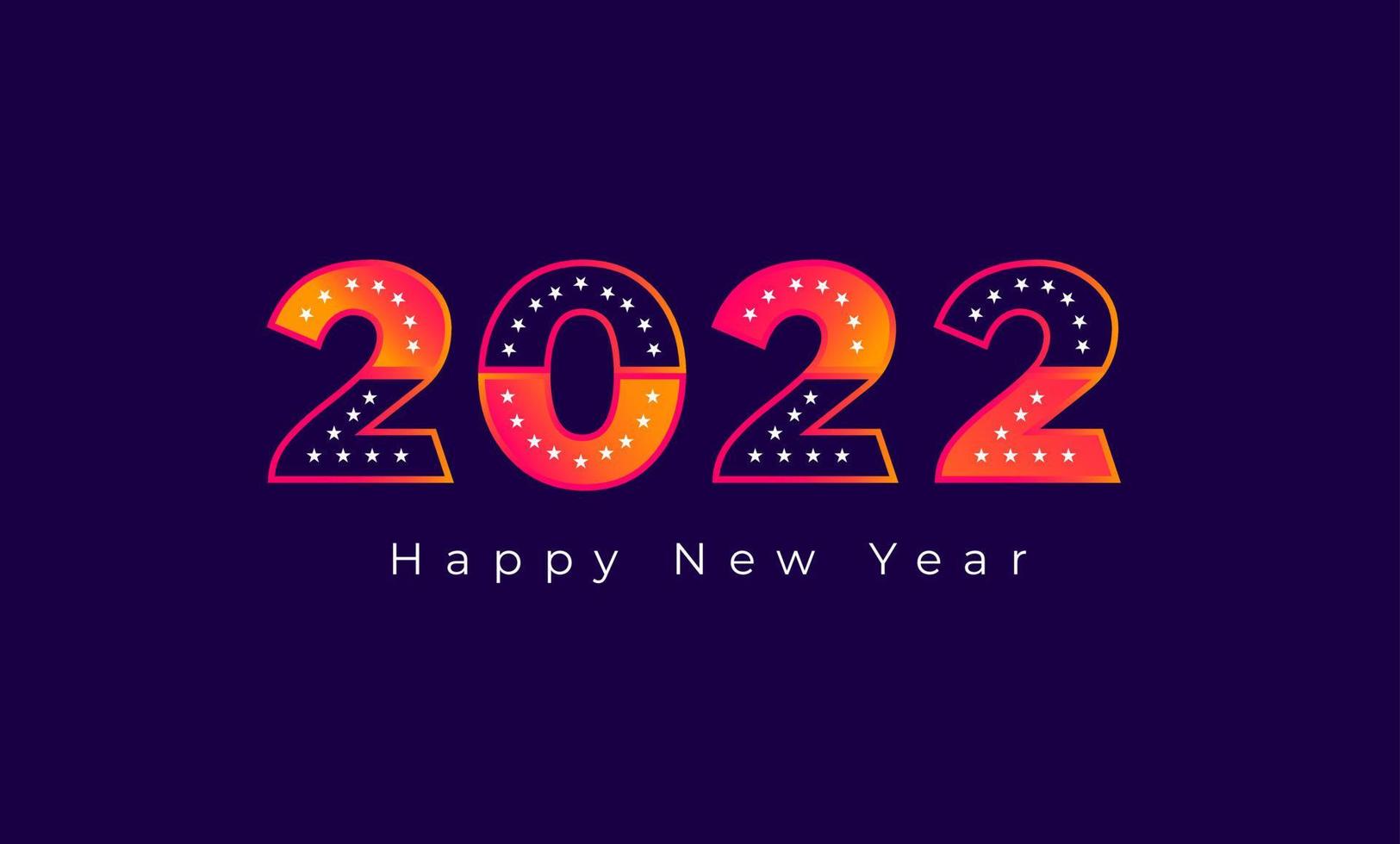 Happy New Year 2022 Background Template. vector