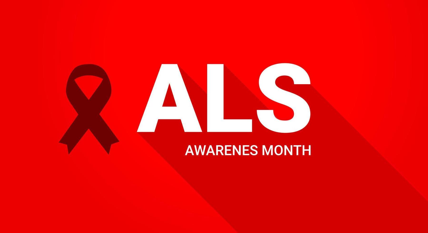 ALS Amyotrophic lateral sclerosis awareness month background.  ALS Awareness Month background. Amyotrophic lateral sclerosis. Annual campaign is held in May in United States. Vector illustration.