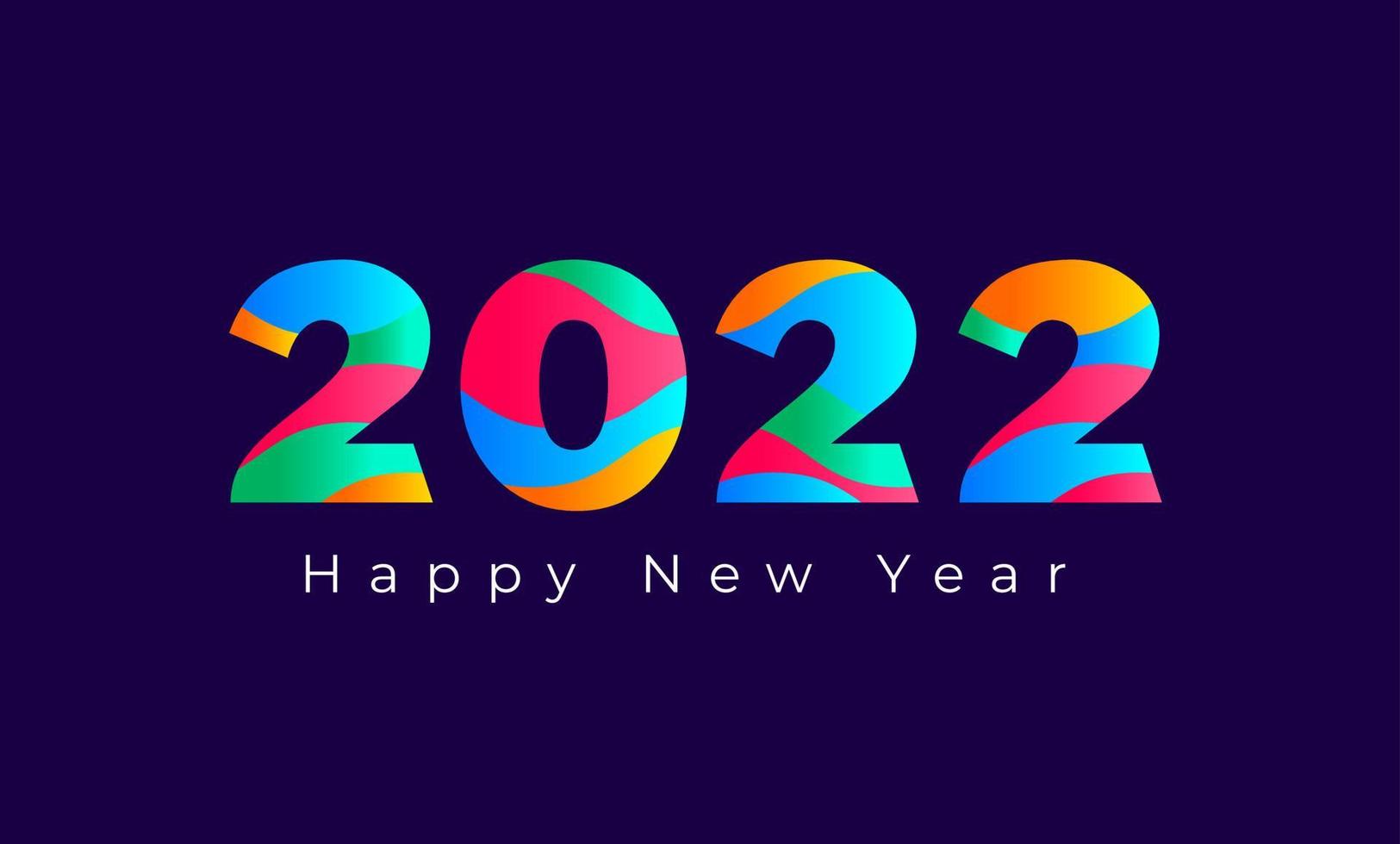 Happy New Year 2022 Background Template. vector