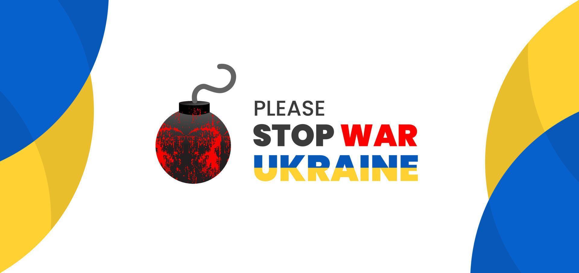 Pray for Ukraine, stop war, save Ukraine, Stand with Ukraine, Ukraine flag praying concept vector set background vector design illustration