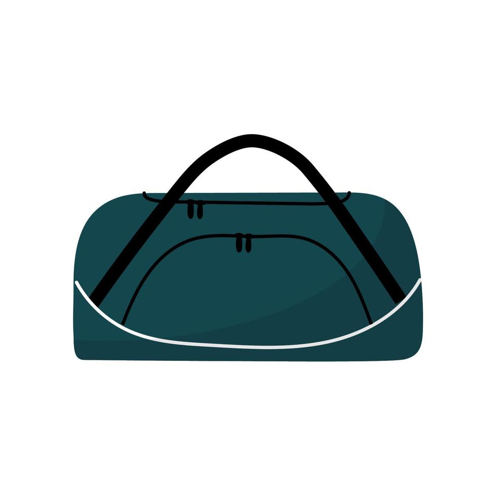 bolsa para deporte y viaje. accesorio de gimnasio de fitness. estilo garabato. vector