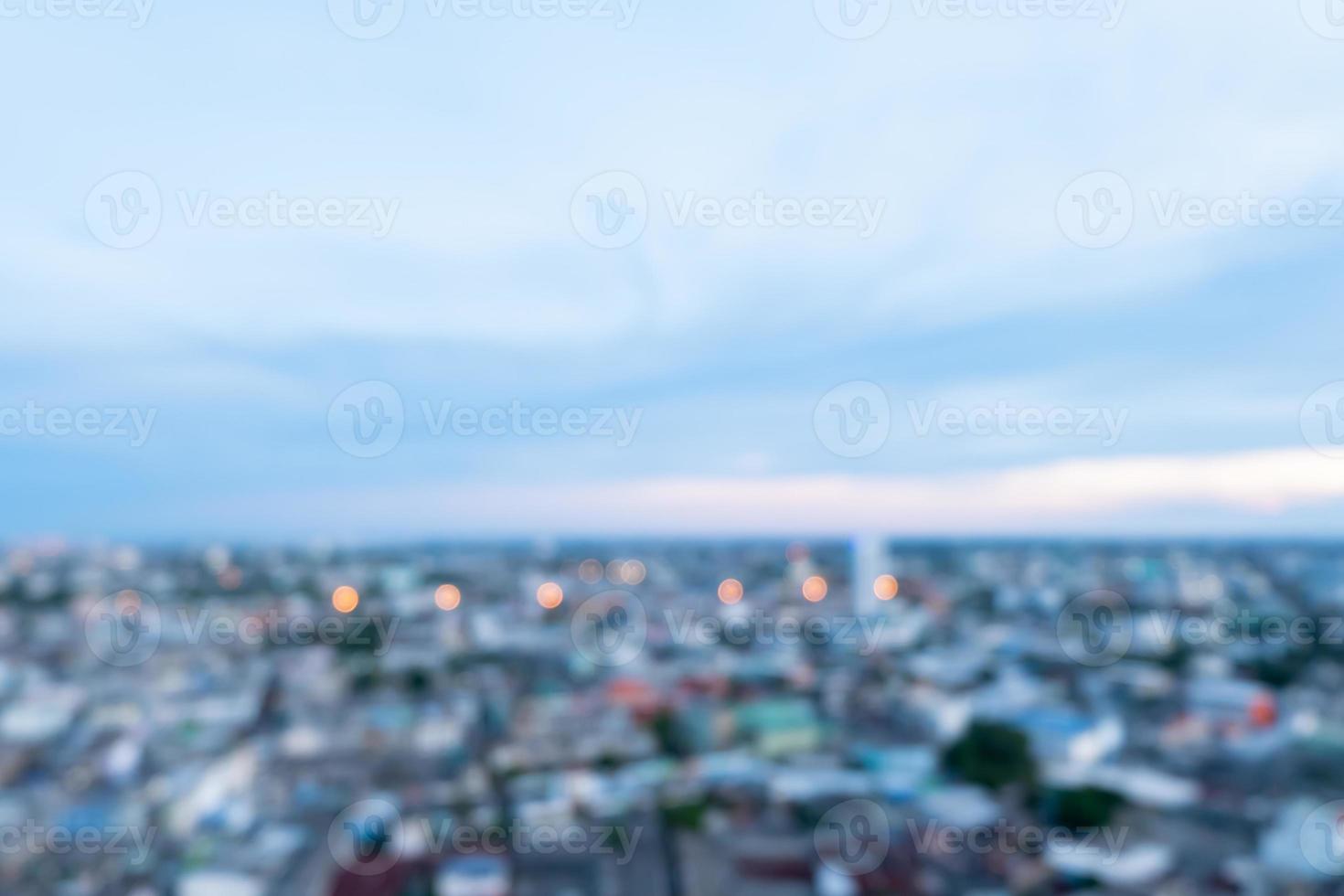 Cityscape bokeh abstract city bokeh blurred background And Defocused Lights photo