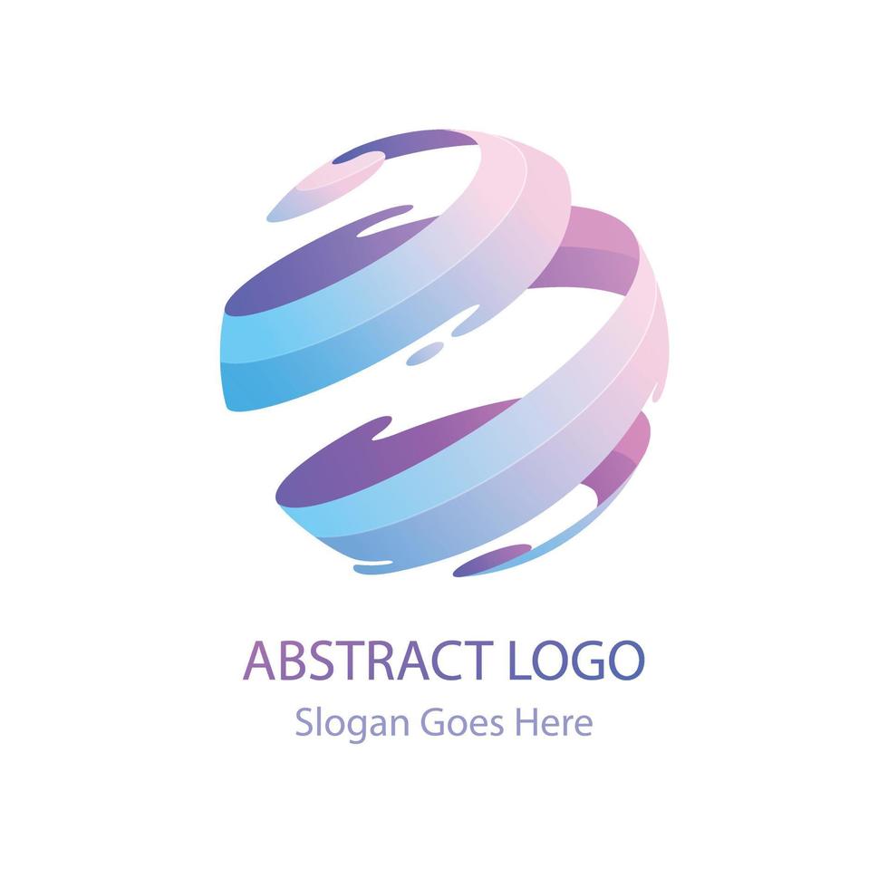 diseño de plantilla de logotipo de planeta abstracto vector