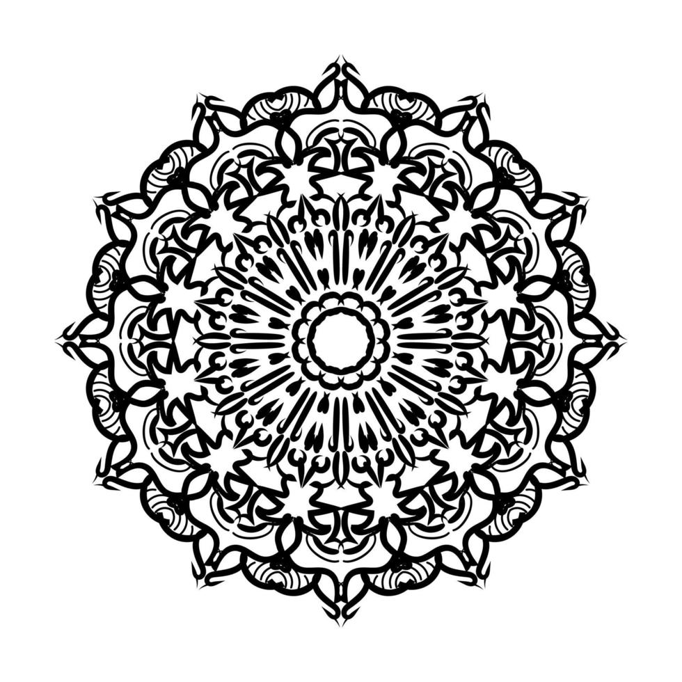 Hand drawn mandala. decoration in ethnic oriental  doodle ornament. vector