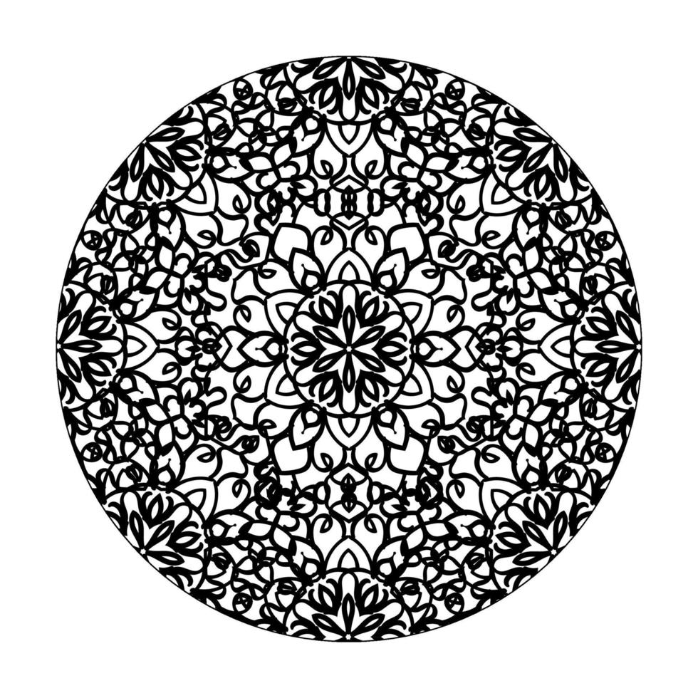 Hand drawn mandala. decoration in ethnic oriental  doodle ornament. vector