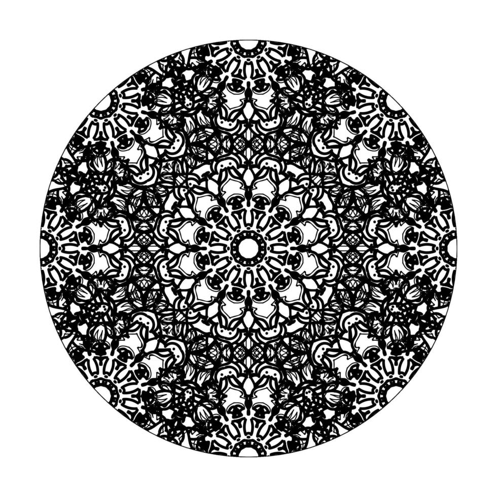 Hand drawn mandala. decoration in ethnic oriental  doodle ornament. vector