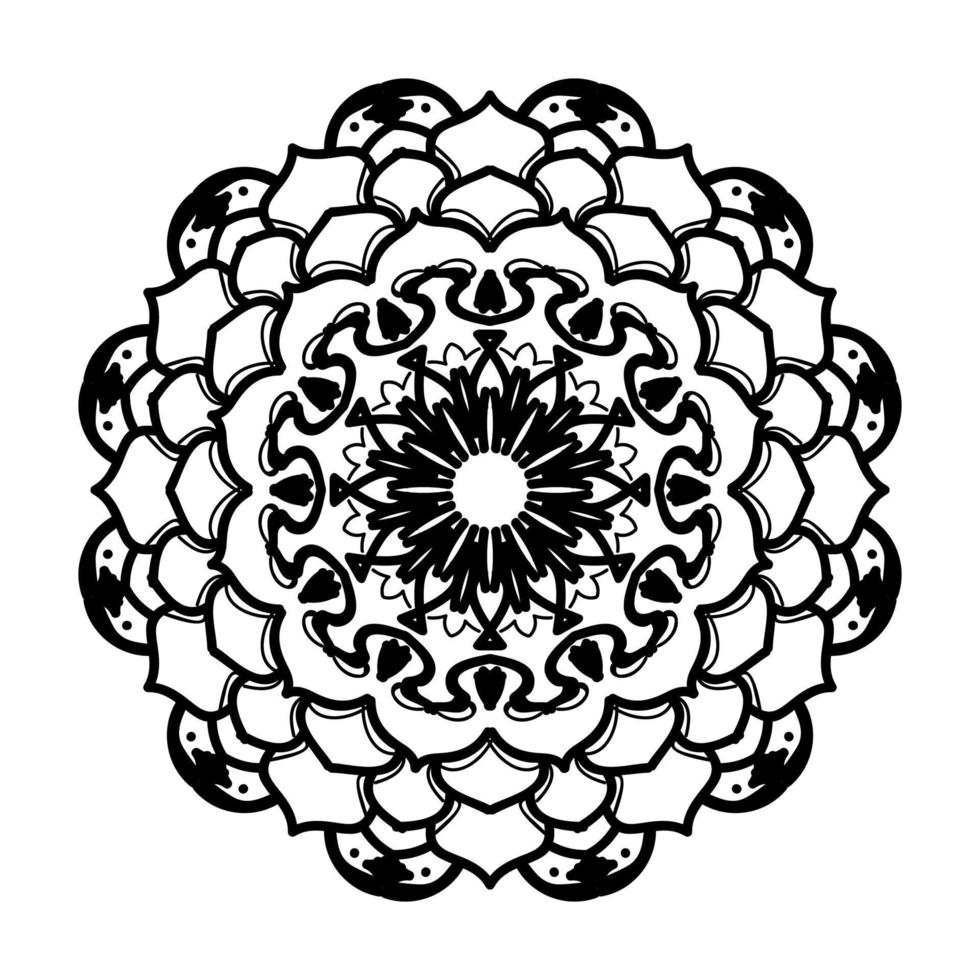 Hand drawn mandala. decoration in ethnic oriental  doodle ornament. vector