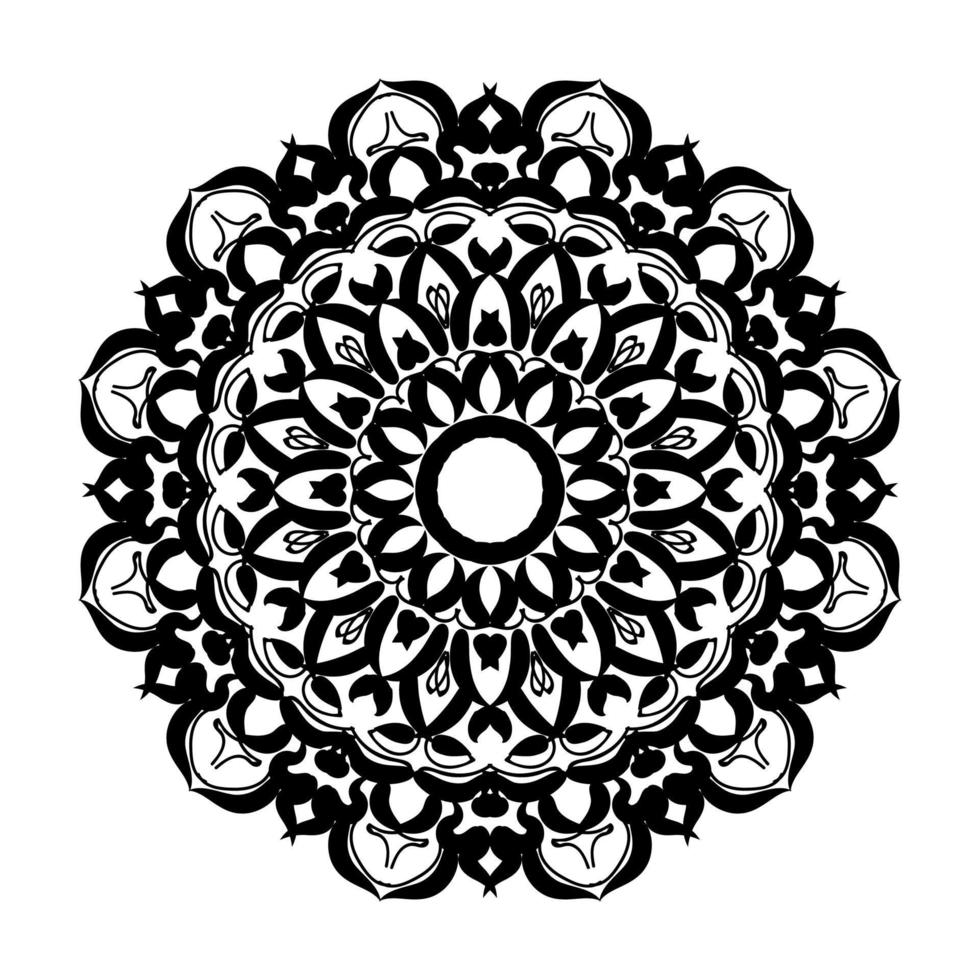 Hand drawn mandala. decoration in ethnic oriental  doodle ornament. vector