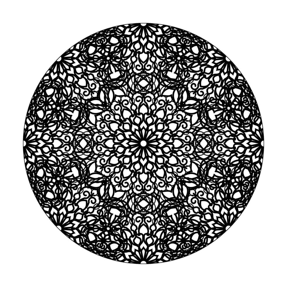 Hand drawn mandala. decoration in ethnic oriental  doodle ornament. vector