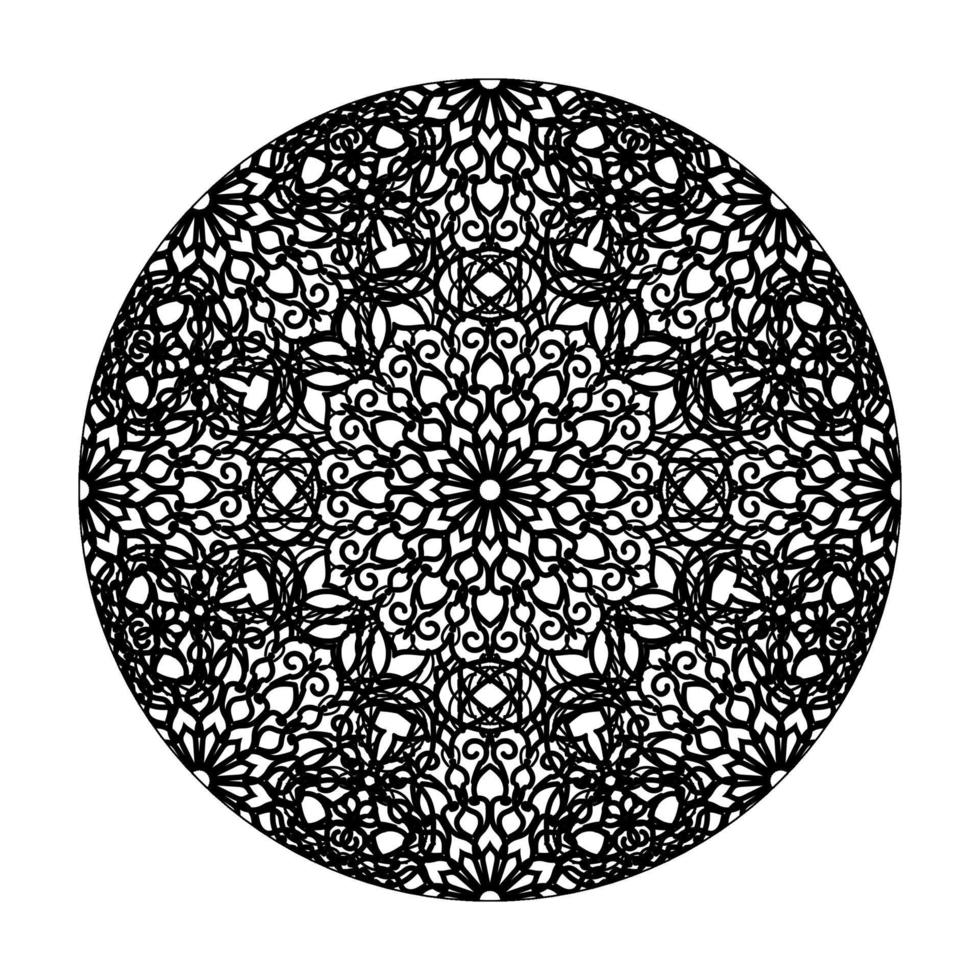 Hand drawn mandala. decoration in ethnic oriental  doodle ornament. vector