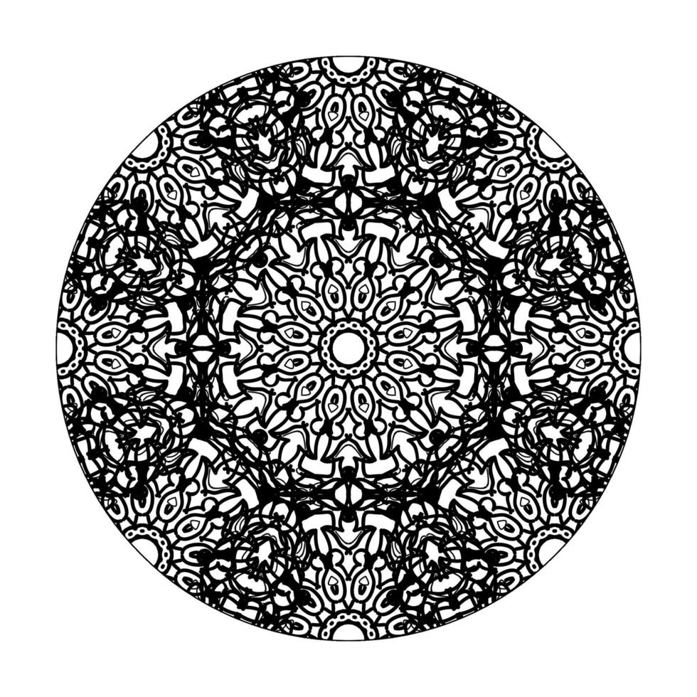 Hand drawn mandala. decoration in ethnic oriental  doodle ornament. vector