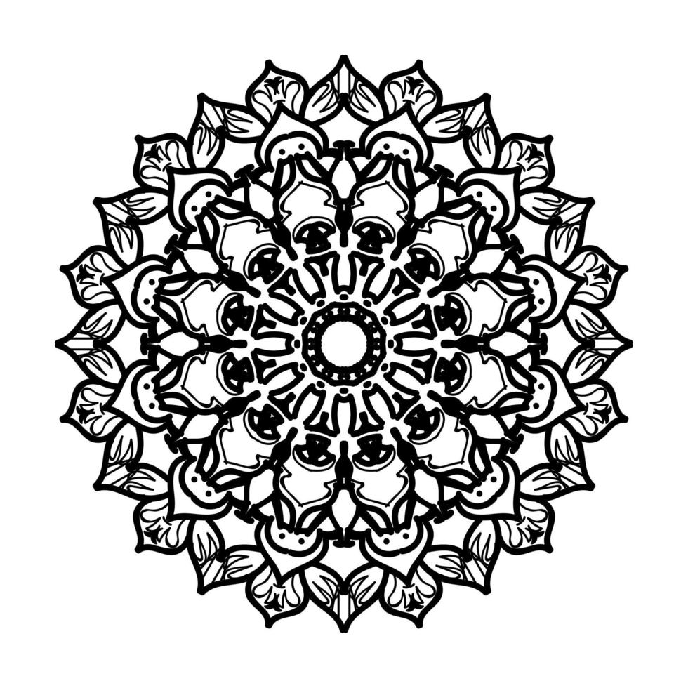 Hand drawn mandala. decoration in ethnic oriental  doodle ornament. vector