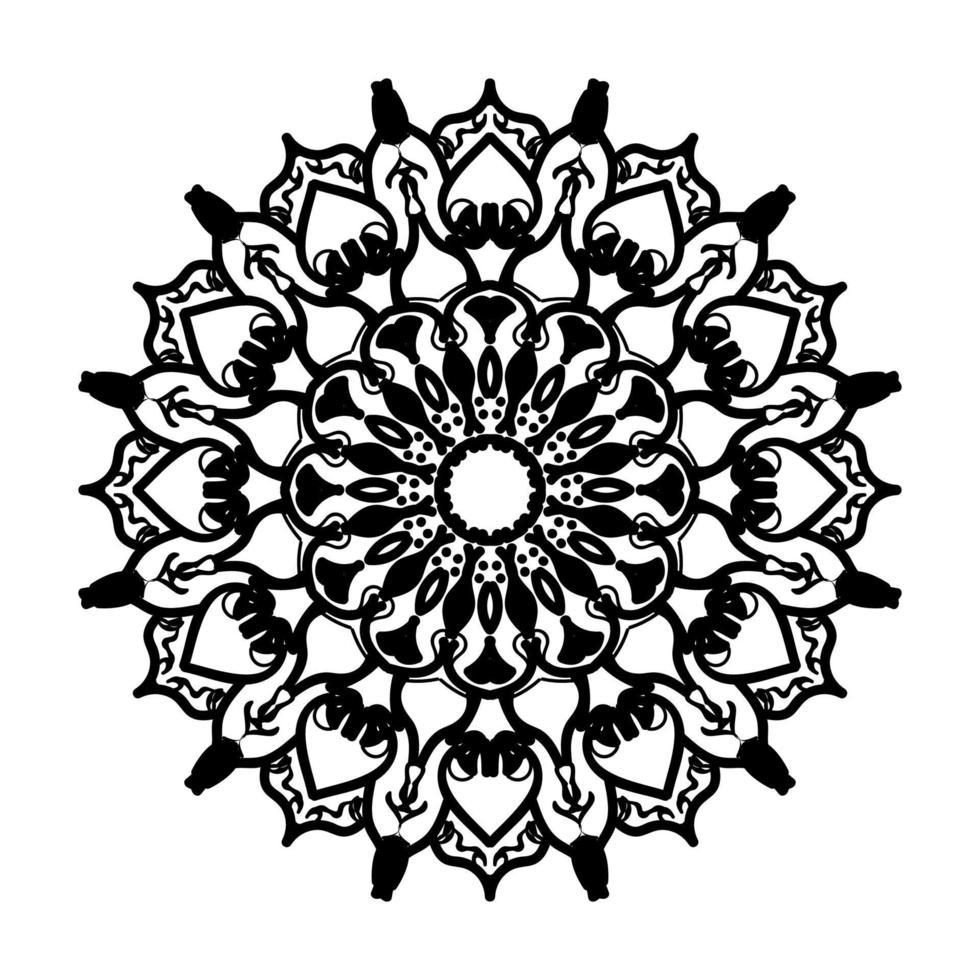 Hand drawn mandala. decoration in ethnic oriental  doodle ornament. vector