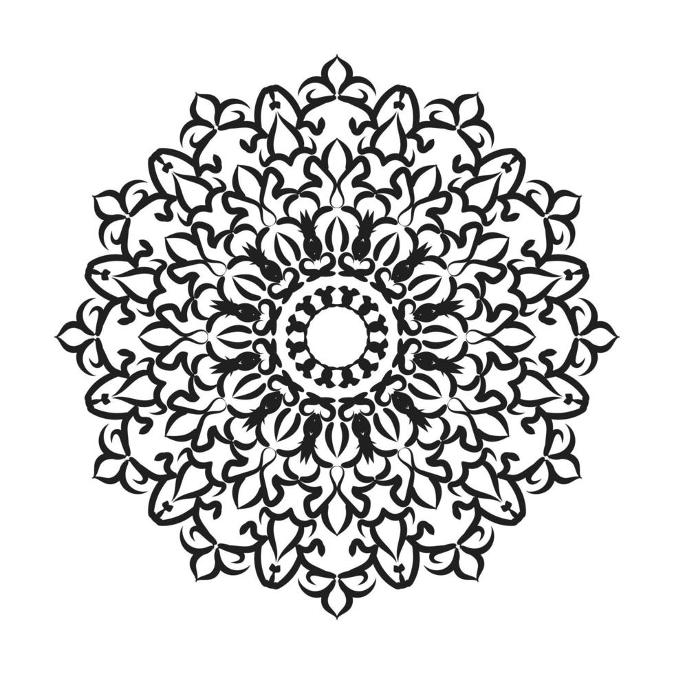 mandala dibujada a mano. decoración en adorno de garabato oriental étnico. vector
