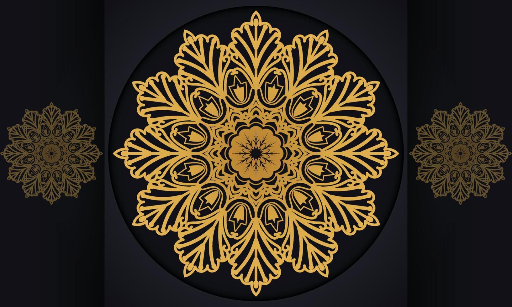 Mandala pattern vector design.