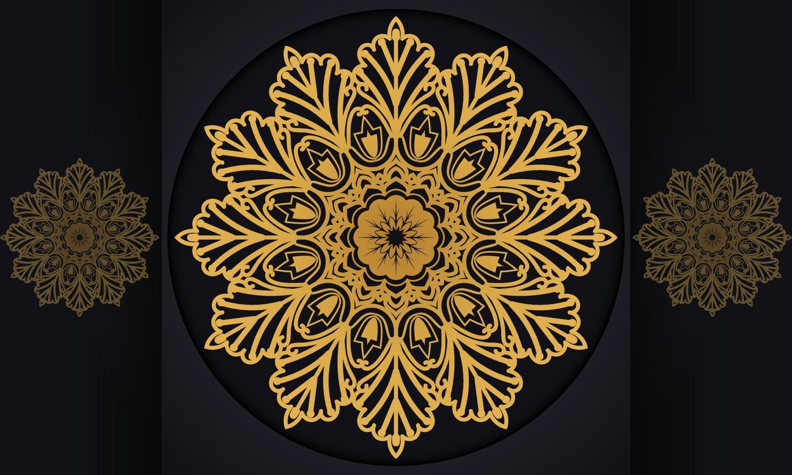 Mandala pattern vector design.