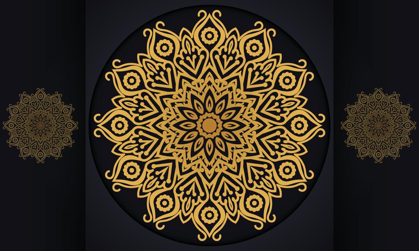 Mandala pattern vector design.