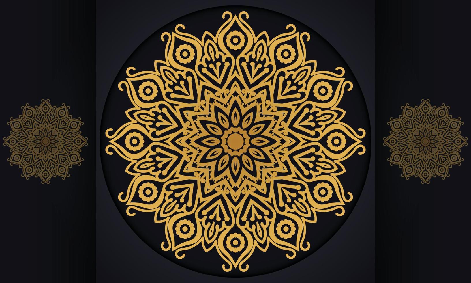 Mandala pattern vector design.