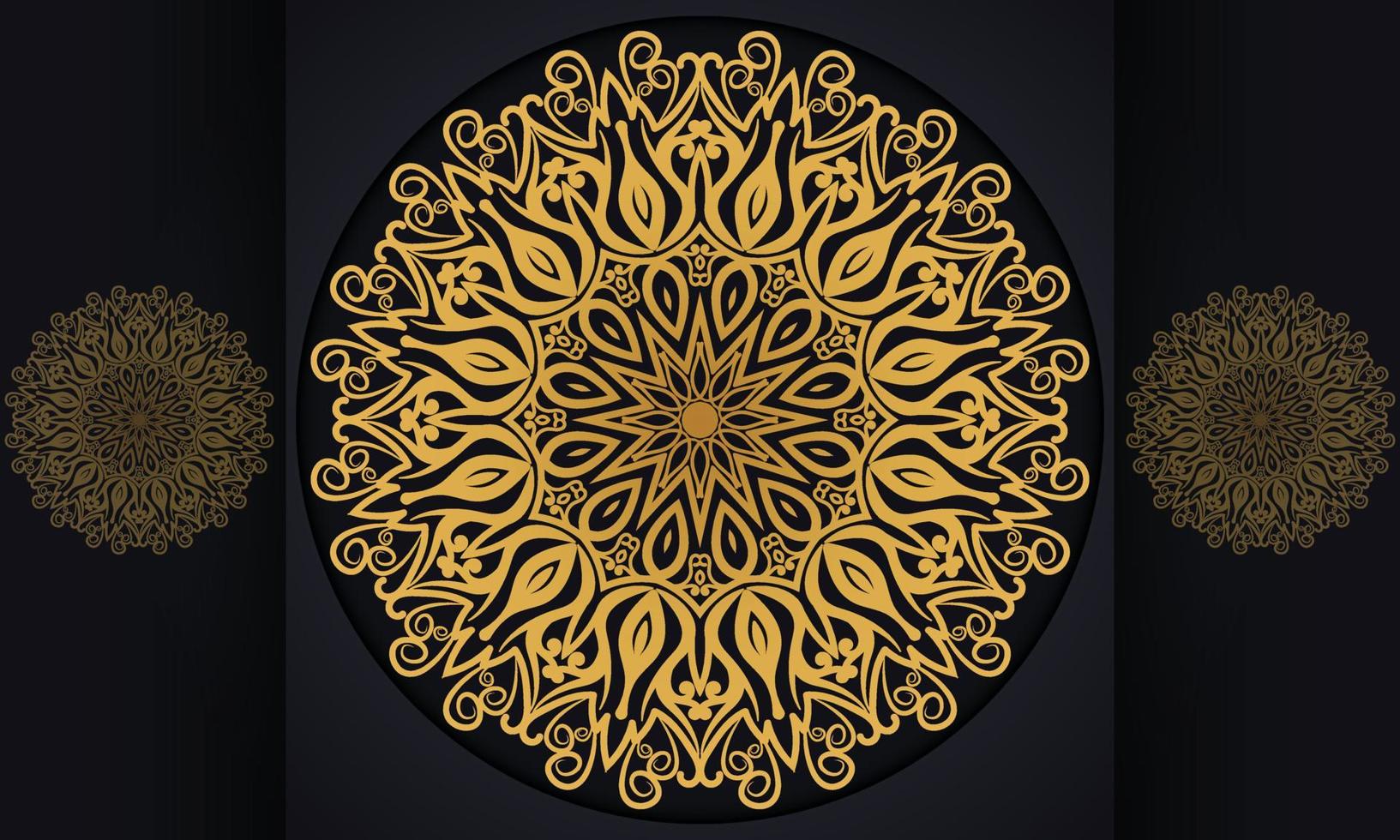Mandala pattern vector design.