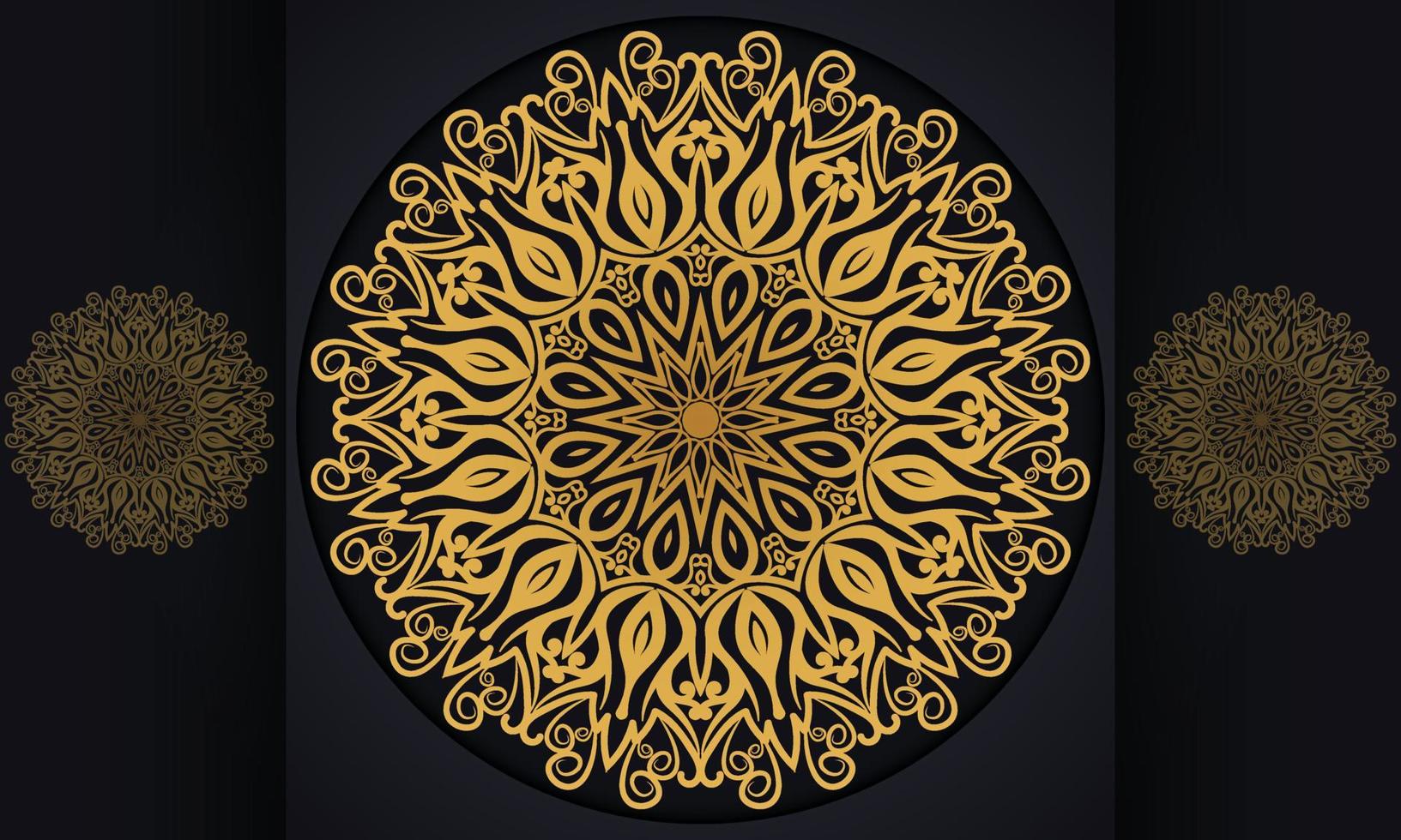 Mandala pattern vector design.