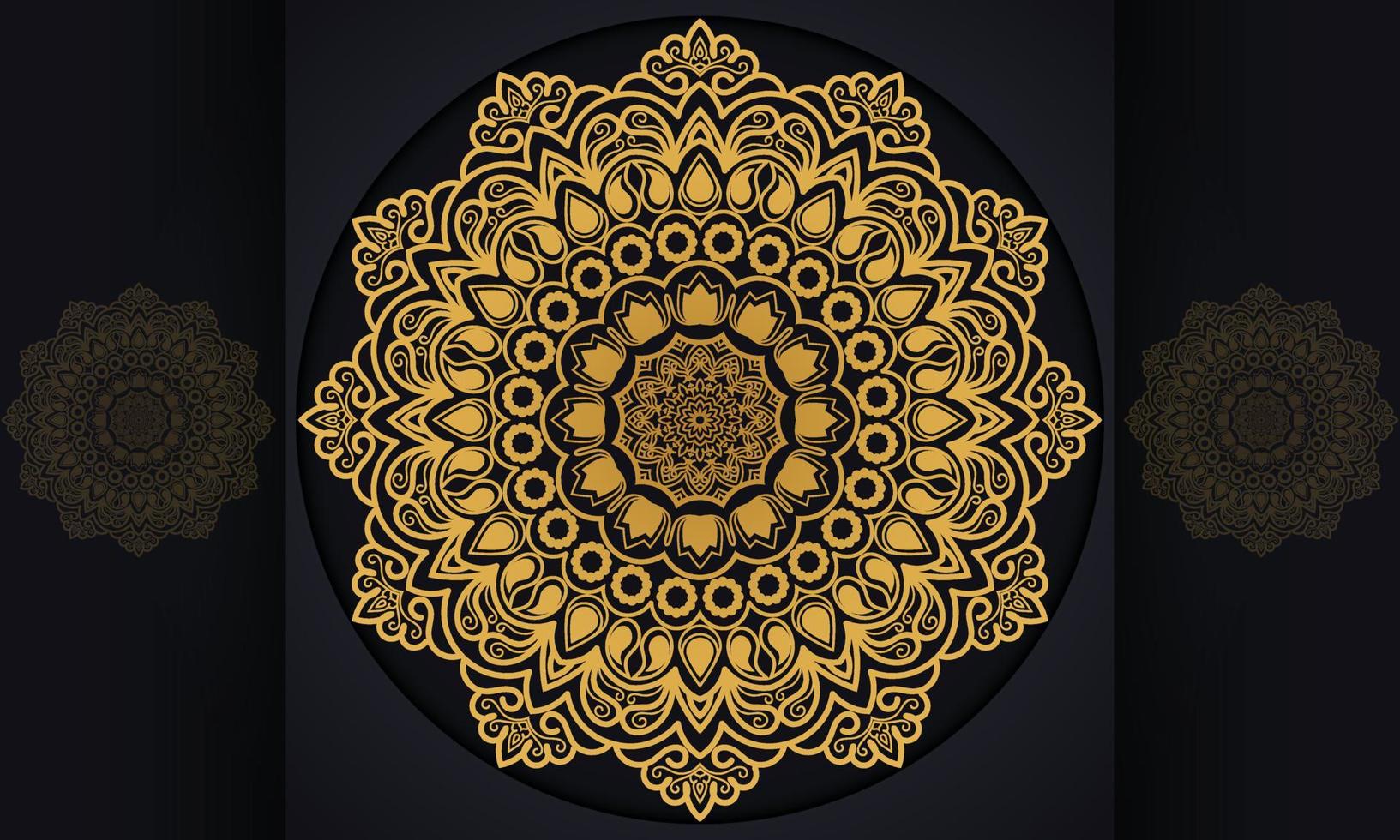 Mandala pattern vector design.