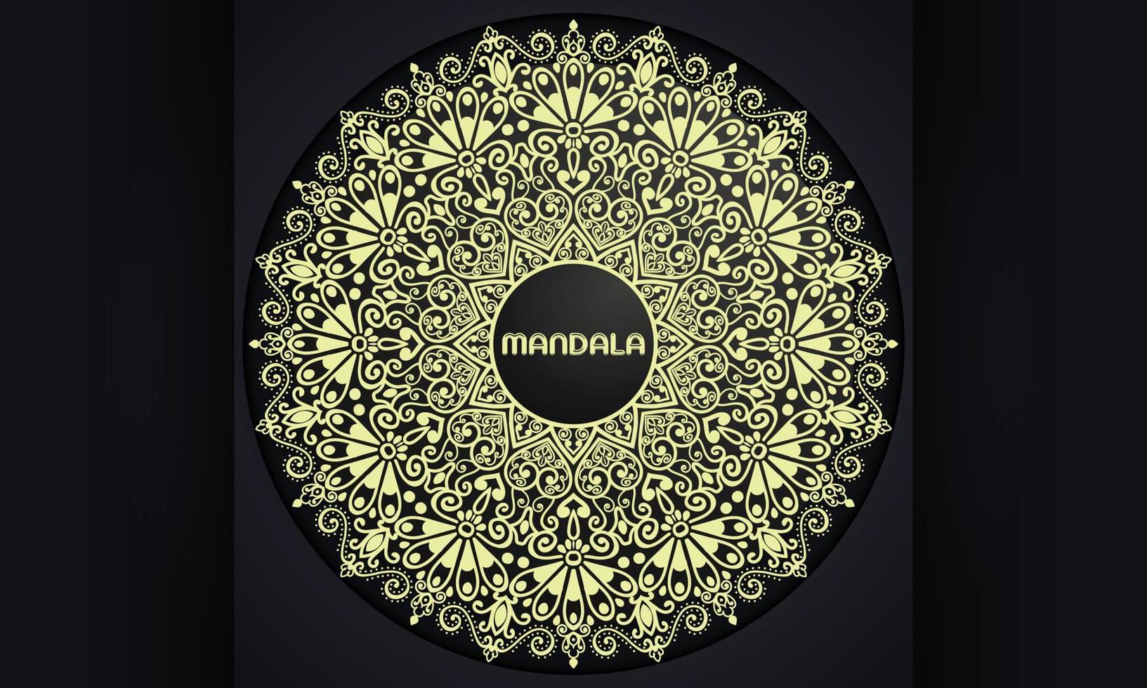 diseño de vector de patrón de mandala.